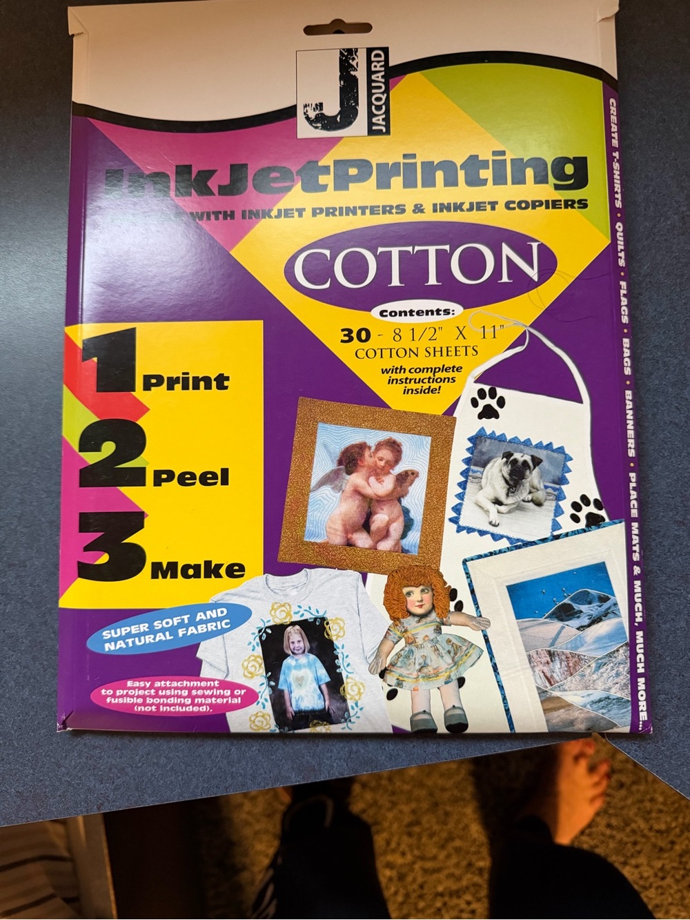 Cotton Inkjet Printing Sheets - Purple